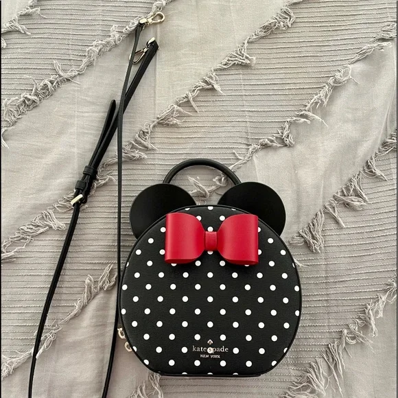 BNWOT! Kate Spade Minnie Mouse Crossbody Bag With Detachable Strap - Picture 8 of 15
